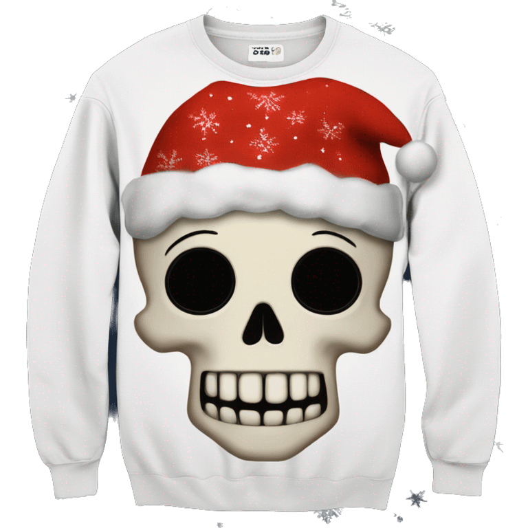 skull christmas sweater emoji