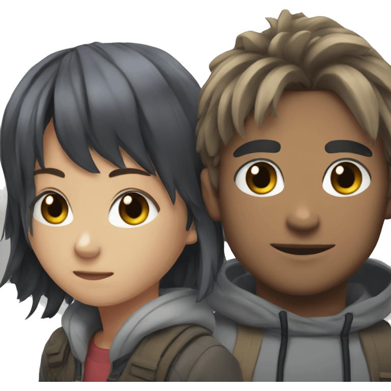 two anime gamers emoji