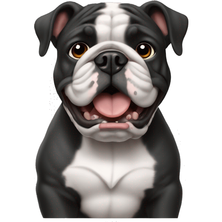 bulldog francés black emoji