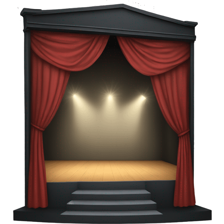 black box theatre stage emoji