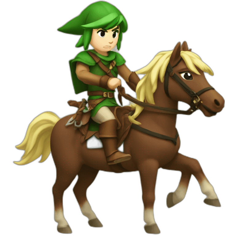 Link Riding Epona emoji