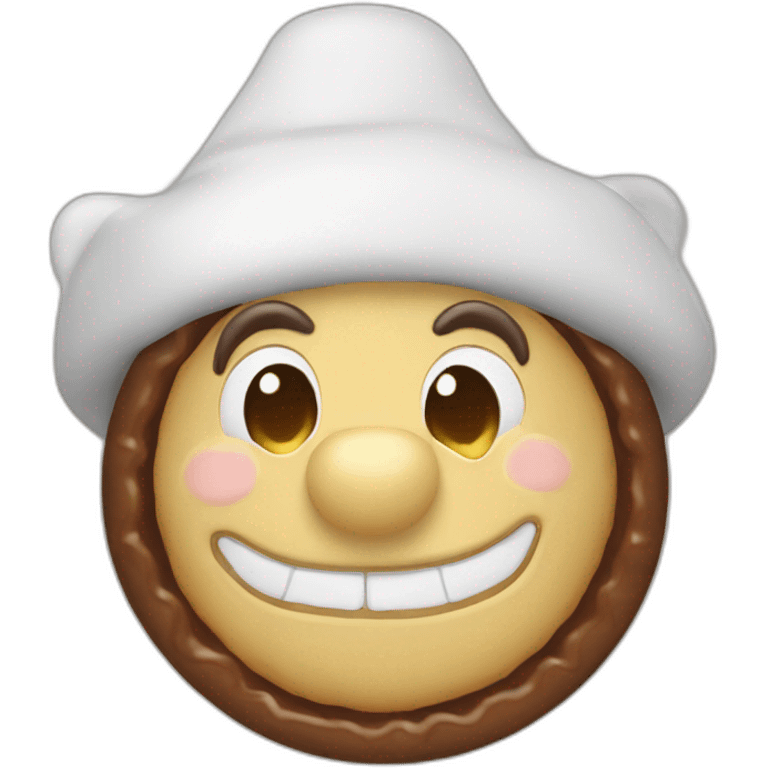 Ratonero chocolate pies blancos emoji