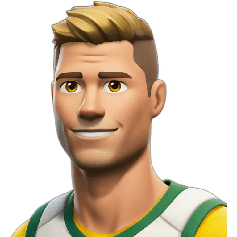 jonesy de fortnite serre la main à cristiano ronaldo emoji