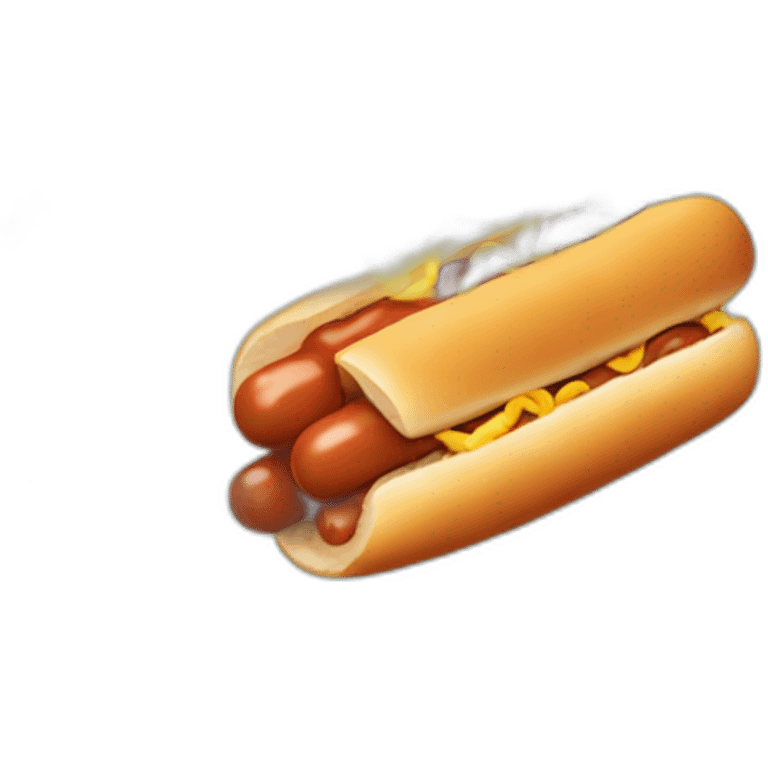 hotdog exploded by bomb emoji