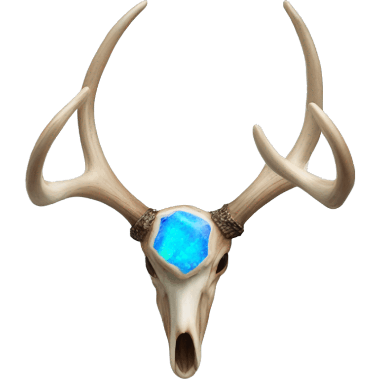 deer antler blue opal emoji