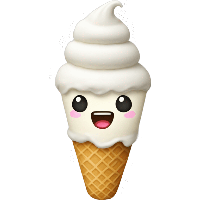 White ice cream emoji