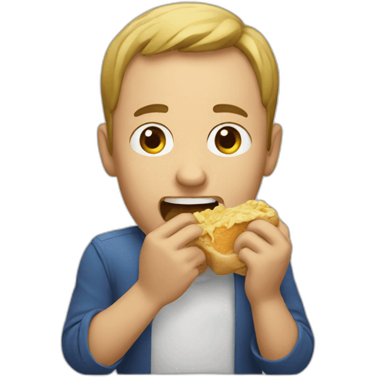 man eating emoji