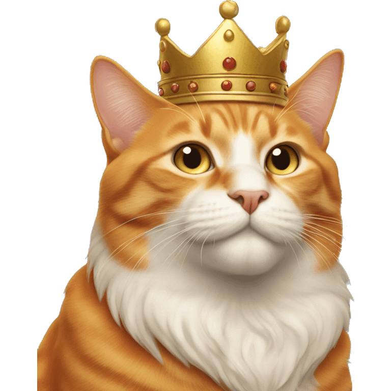 king orange cat emoji