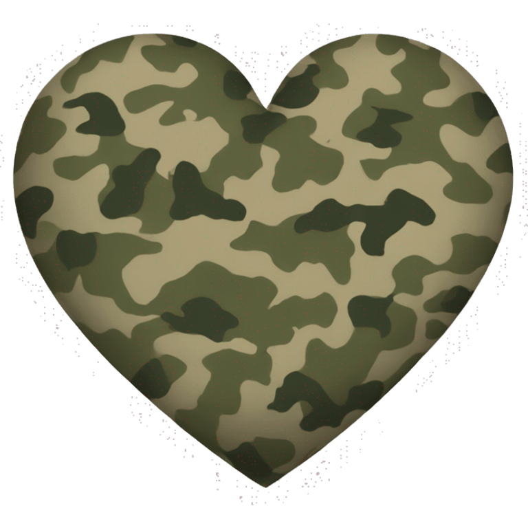 Camouflage heart  emoji