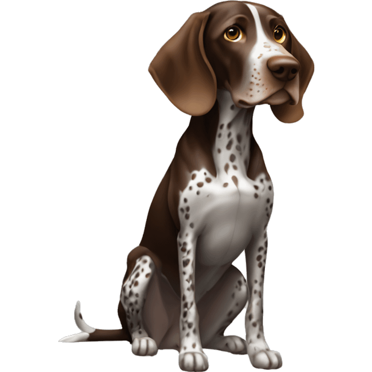 German Shorthaired Pointer Dog Breed Full Body emoji