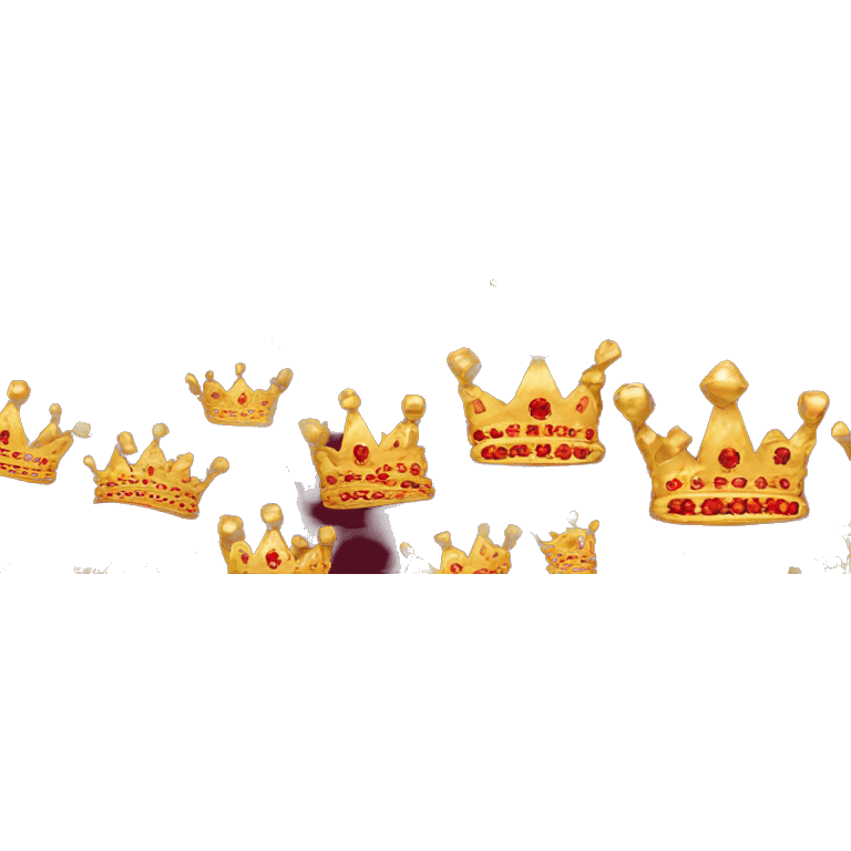 crown with encrusted red diamonds emoji