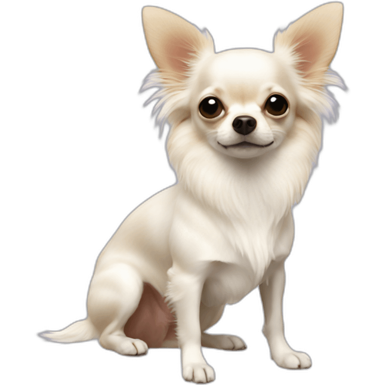 rice cake chihuahua longcoat white emoji