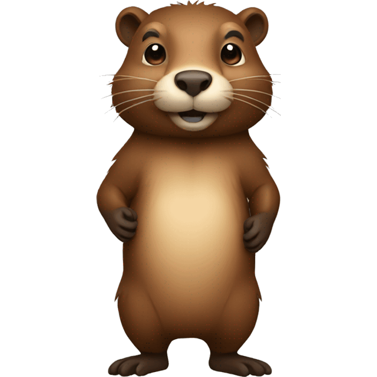 beaver full body emoji