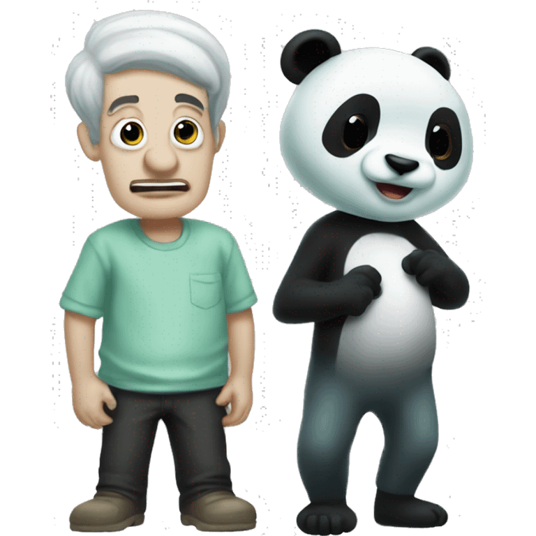 Squidward and po the panda emoji