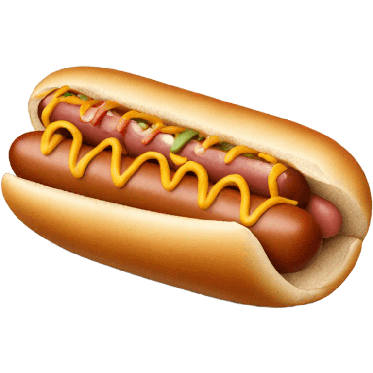 Hot dog emoji