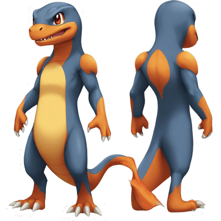  Charmander-Charmeleon-Charizard-Fakemon Full body emoji