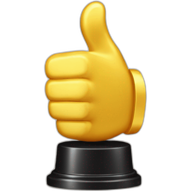 Thumbs up trophy emoji