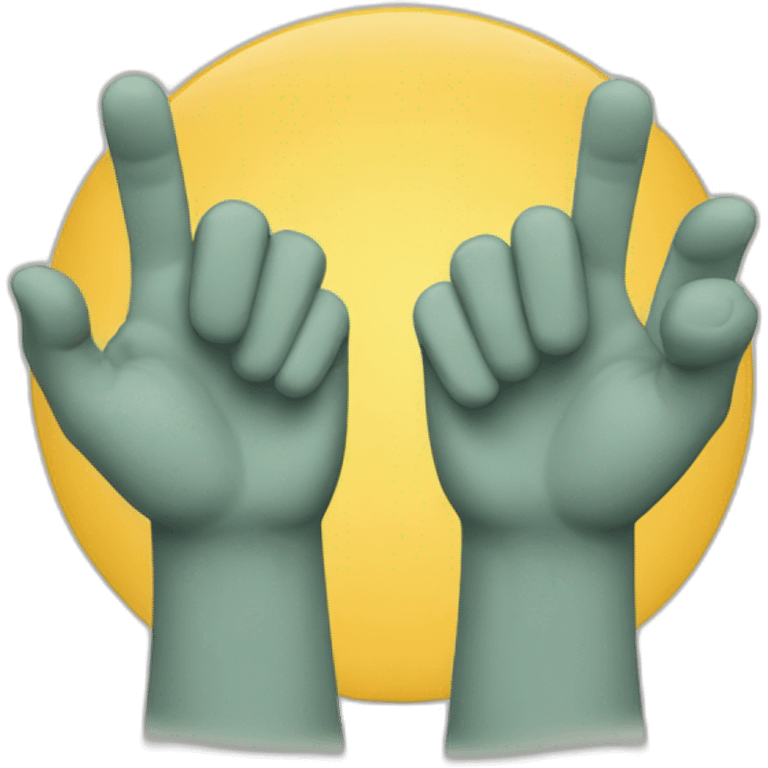 two hands high-fiving emoji