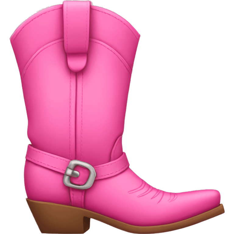 pink western boot emoji