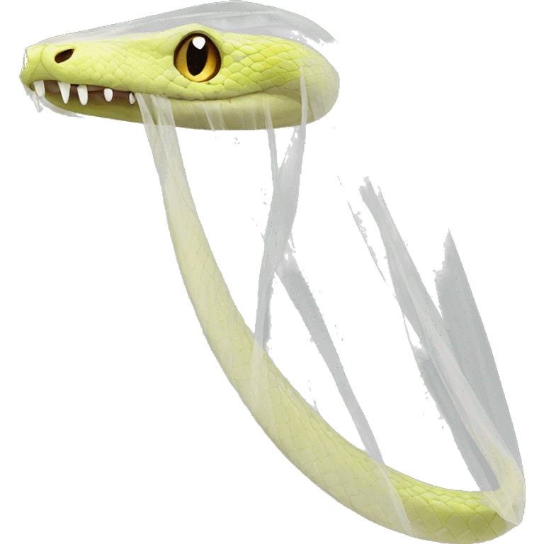 snake wedding veil emoji