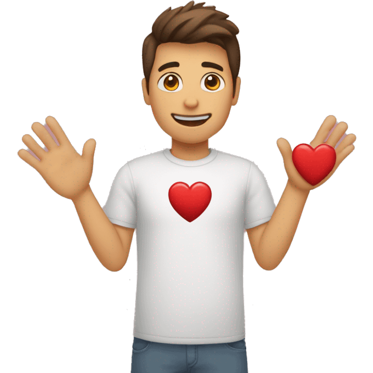 Corazón con las manos emoji