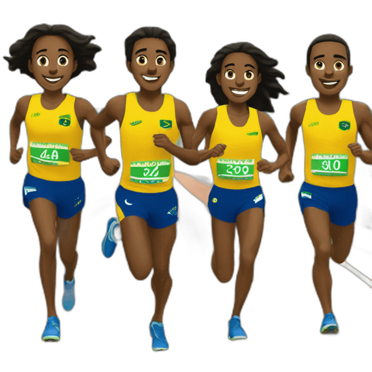 Brazil running team emoji