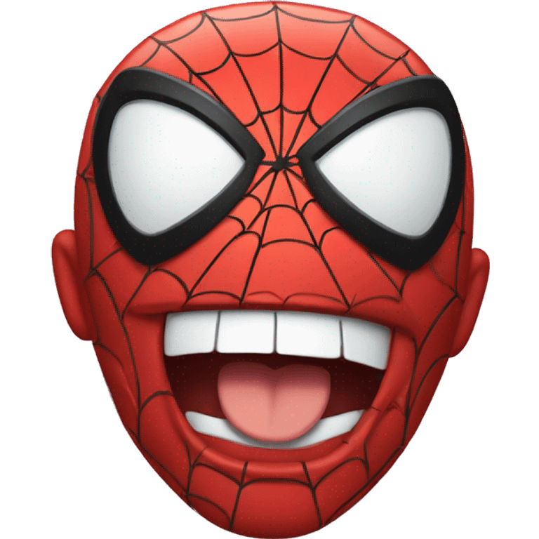 winking spiderman emoji