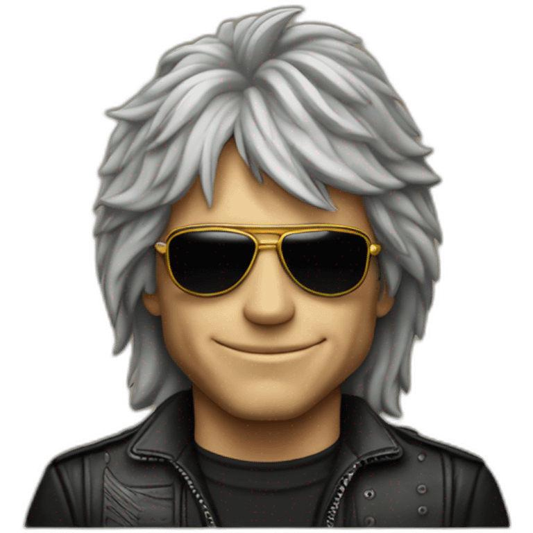 Bon Jovi new jersey album cover emoji