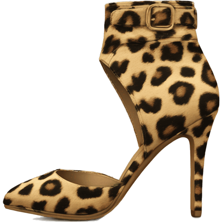 Leopard print heels ￼ emoji