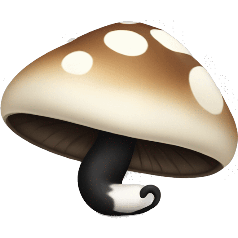 Mushroom that is a skunk  emoji