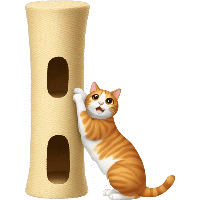 Scratching post for cats emoji