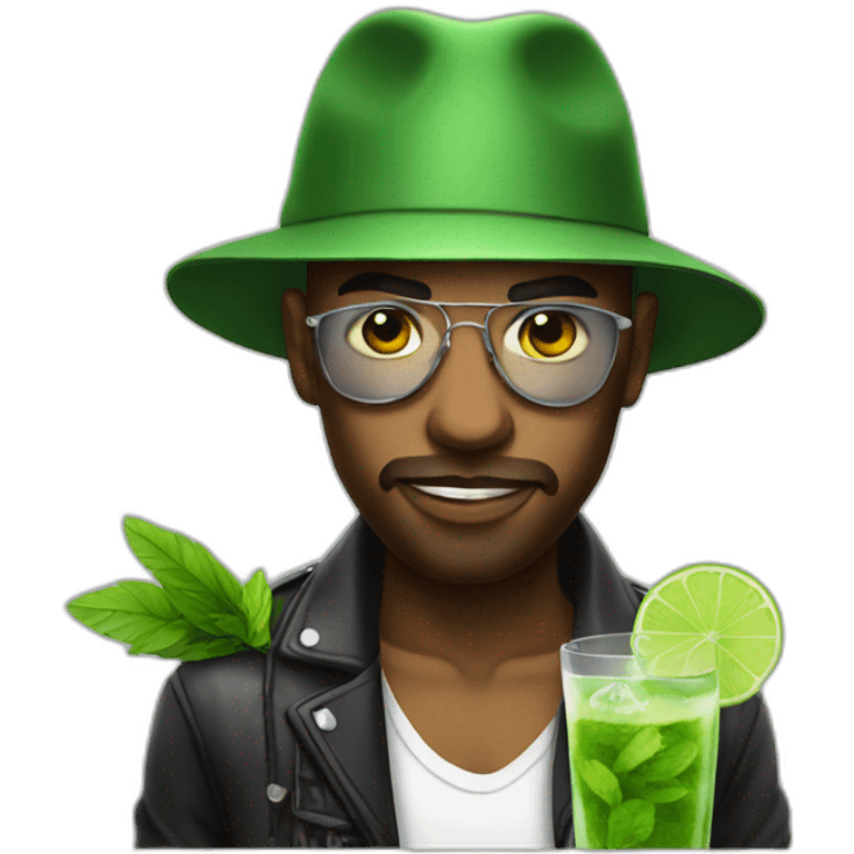 gangsta with mojito  emoji