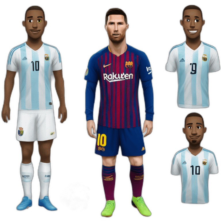 Ronaldo ecrasé par messi emoji