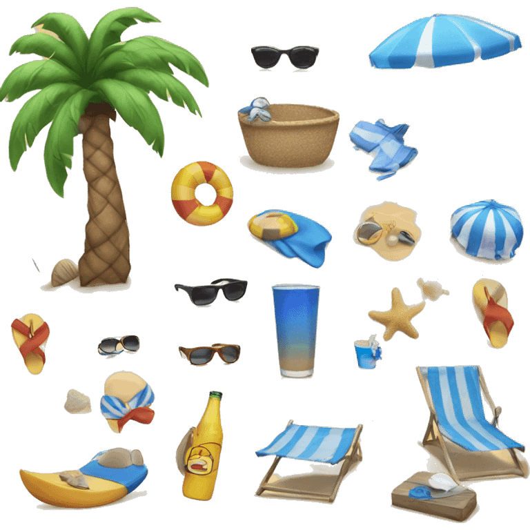 Beach bo emoji