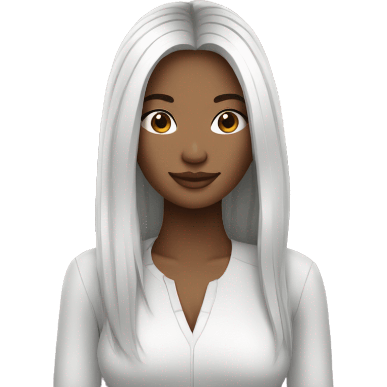 women traveler white skin straight hair emoji