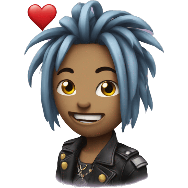 Heart punk emoji