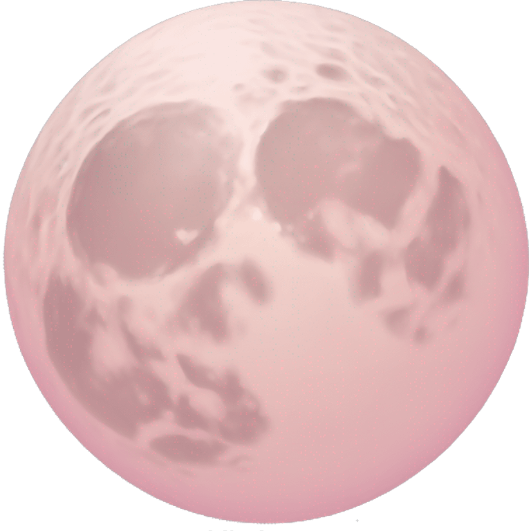 pastel pink moon emoji