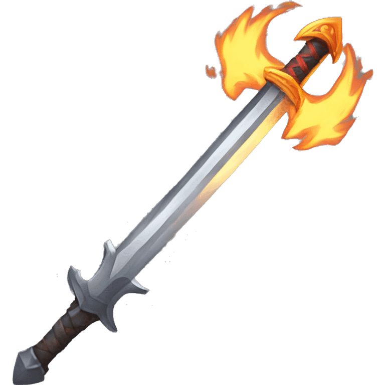 fire sword emoji