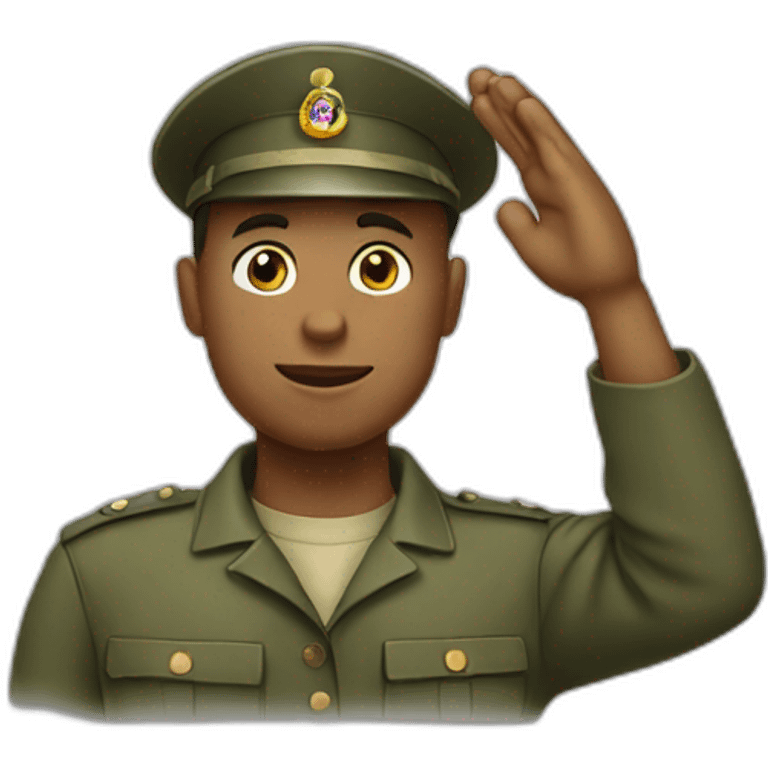 saluting soldier emoji