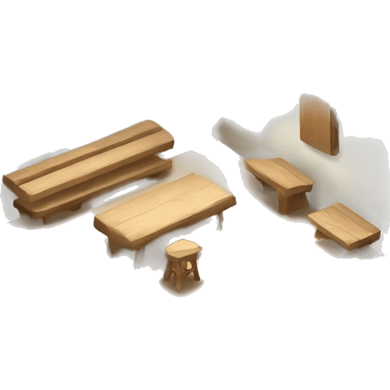 scenography wood flat emoji