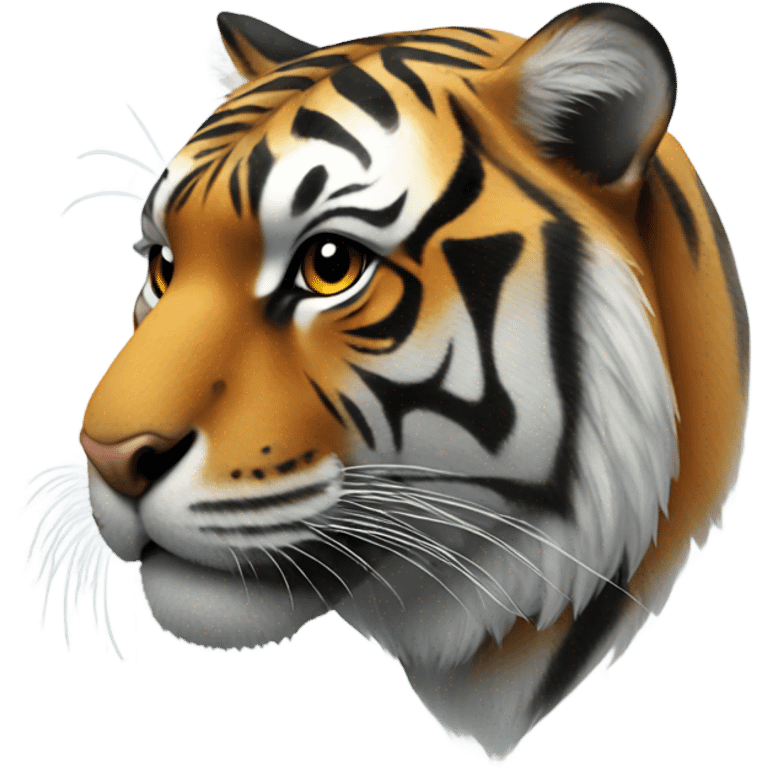 Tiger in fog emoji