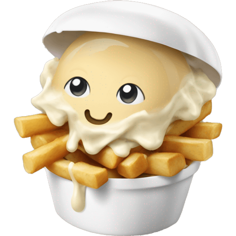 PPoutine qui mange une poutine  emoji