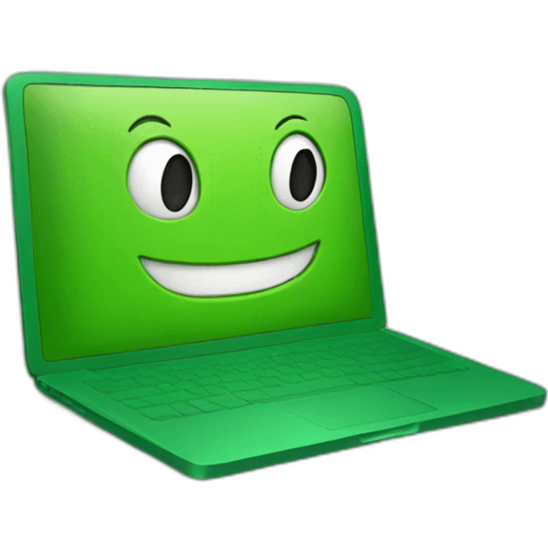 Green MacBook emoji