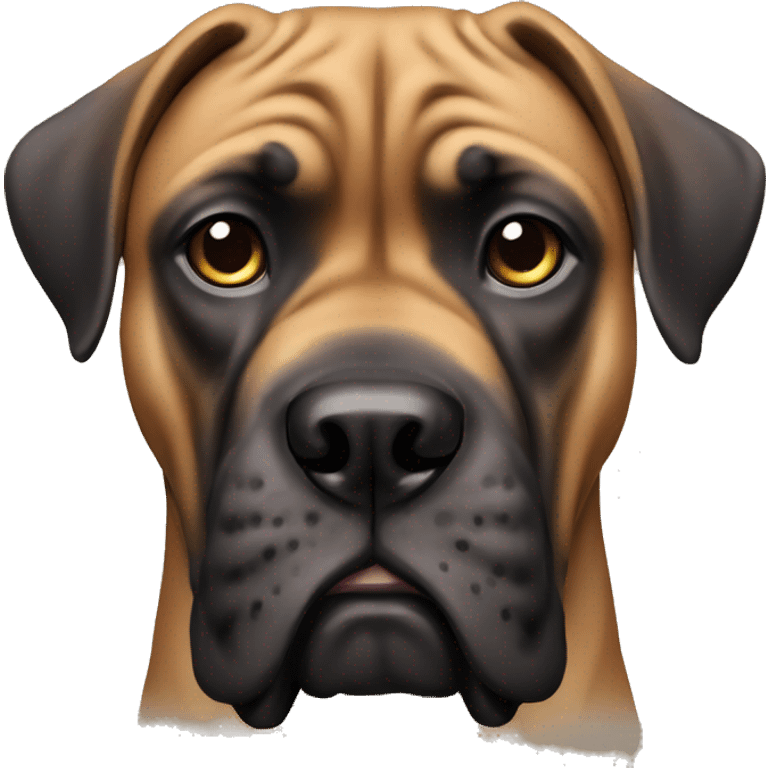 Create a bull mastiff dog emoji