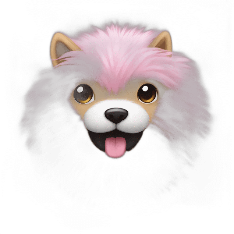 Pink fur ball emoji