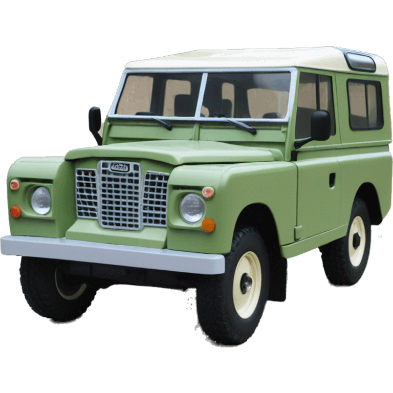 Landrover series iii sage light green emoji