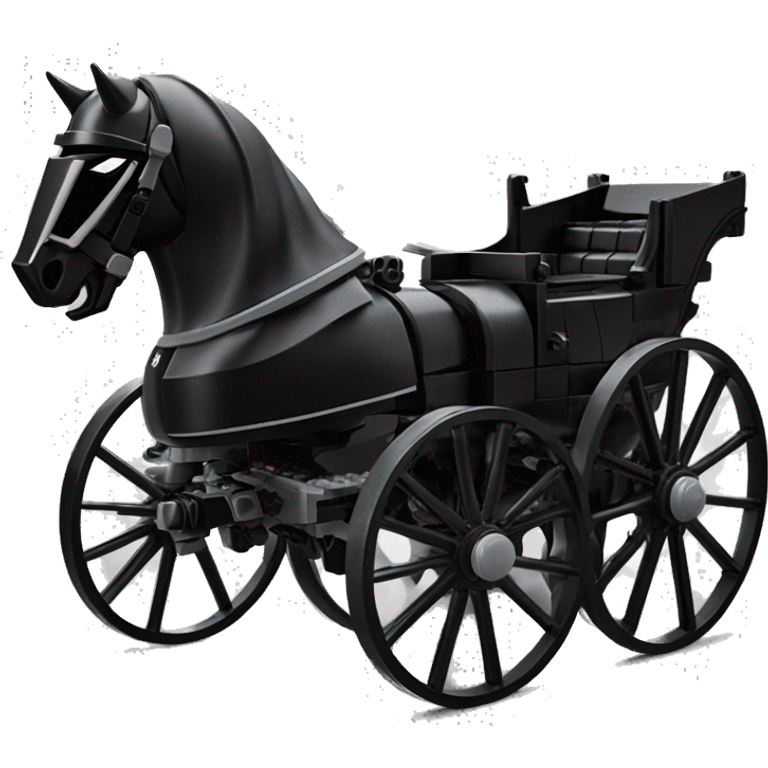 Evil Darth Vader’s Lego. 2 horse drawn 4 wheeled coach  emoji