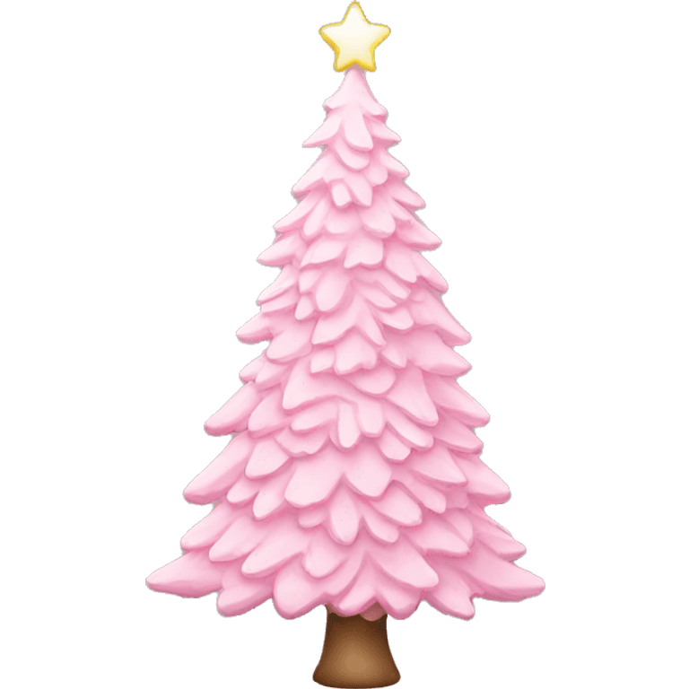 light pink christmas tree emoji