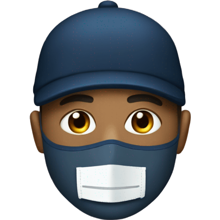 MBappe with a nose protecting mask emoji