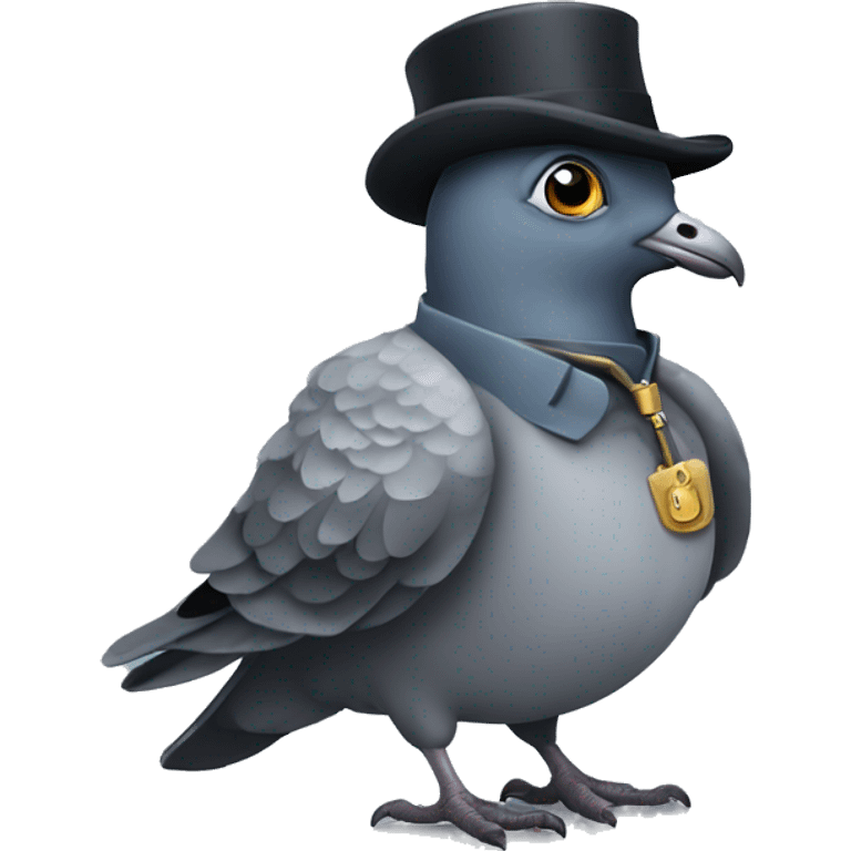 a pigeon dressed like sherlock holmes emoji